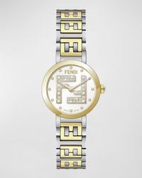 Fendi - Forever Ff Diamond Two-Tone Bracelet Watch, 19Mm - Lyst