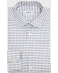 Eton - Slim Fit Check Shirt - Lyst
