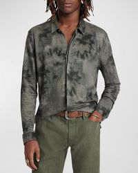 John Varvatos - Camellia Tie-Dye Button-Down Shirt - Lyst