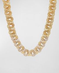 David Yurman - Origami 18k Small-link Necklace W/ Diamonds, 17"l - Lyst