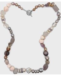 Stephen Dweck - Conch Shell, Moon Quartz And Pearl Necklace, 39"L - Lyst