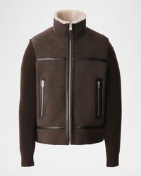Mackage - Apos;S Jonathan Mixed-Media Shearling Jacket - Lyst