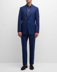 Brioni - Tonal Pinstripe Wool Suit - Lyst