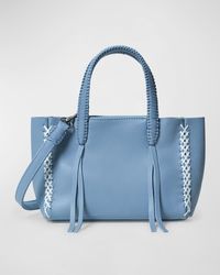 Callista - Micro Grained Leather Tote Bag - Lyst