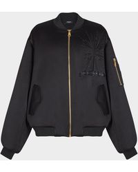 Balmain - Apos;S Crystal-Embroidered Oversized Bomber Jacket - Lyst