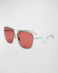 Marni - Geometric Metal Aviator Sunglasses - Lyst