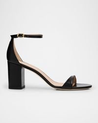 Stuart Weitzman - Nudist 75Mm Block Sandals - Lyst