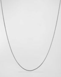 David Yurman - Box Chain Necklace With Gold, 18"l - Lyst