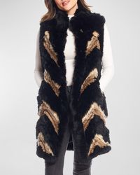 Fabulous Furs - Kayce Knitted Faux Fur Stroller Vest - Lyst
