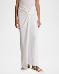 Michael Kors - Sequin Embroidered Twisted Maxi Pareo Skirt - Lyst