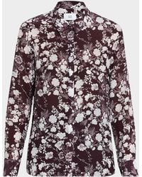 Adam Lippes - Mathias Floral Silk Button-Down Shirt - Lyst