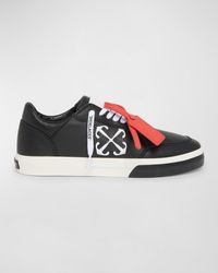 Off-White c/o Virgil Abloh - New Vulcanized Calf Leather Low-Top Sneakers - Lyst