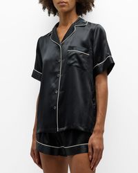 Neiman Marcus - Short Silk Charmeuse Pajama Set - Lyst
