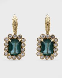 Stephen Dweck - Emerald And Diamond Drop Earrings In 18k Gold - Lyst