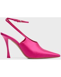 Givenchy - Show Satin Slingback Pumps - Lyst