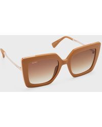 Max Mara - Gradient Acetate Butterfly Sunglasses - Lyst