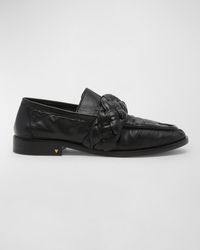 Bottega Veneta - Astair Leather Braid Slip-On Loafers - Lyst