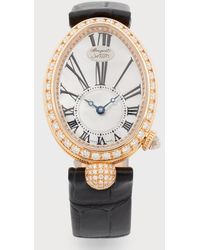 Breguet - 18k Rose Gold Diamond Watch With Alligator Strap - Lyst