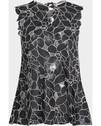 Ulla Johnson - Ali Embroidered Sleeveless Top - Lyst