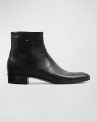 Gucci - Adel Leather Ankle Boots - Lyst