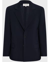 FRAME - Unlined Wool Blazer - Lyst