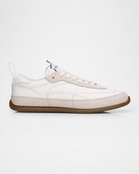 McQueen - Ec1 Mixed Leather And Nylon Low-Top Trainers - Lyst
