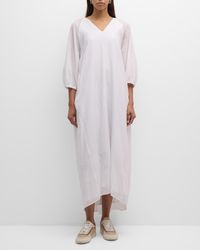 Peserico - Chain-Embellished Cotton Maxi Shift Dress - Lyst