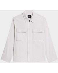 Theory - Apos;S Organic Linen Field Jacket - Lyst