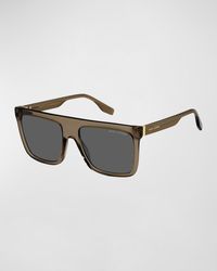 Marc Jacobs - Flat-top Rectangle Acetate Sunglasses - Lyst