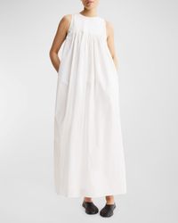 Rohe - Sleeveless Pleated A-Line Maxi Dress - Lyst