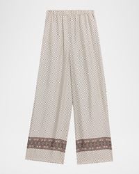 Loro Piana - Valerio Silk Straight-Leg Pull-On Trousers - Lyst