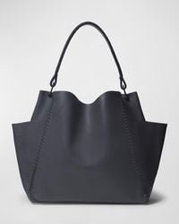 Callista - Stitch Grained Leather Shoulder Bag - Lyst
