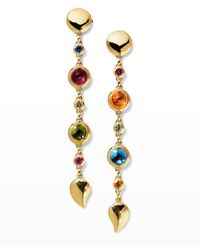 Tamara Comolli - Bouton Earrings Set In Yellow Gold With Colorful Stones - Lyst
