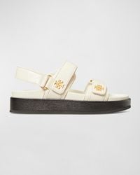 Tory Burch - Kira Sport Leather Sandals - Lyst
