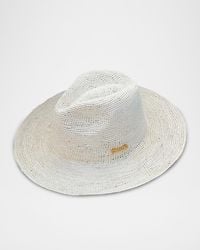 Van Palma - Milo Plated Logo-Print Straw Hat - Lyst