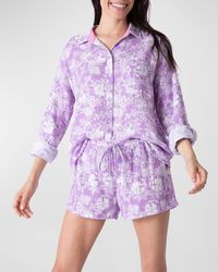 Pj Salvage - Summer Days Floral-Print Cotton Pajama Set - Lyst