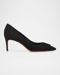 Santoni - 65Mm Suede Pointed-Toe Pumps - Lyst