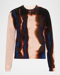 Jason Wu - Burned Striped Wool Cardigan - Lyst