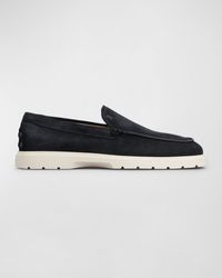 Tod's - Suede Moccasin Slipper Loafers - Lyst