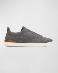 Zegna - Triple Stitch Usetheexisting Wool Sneakers - Lyst