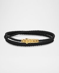 David Yurman - Chevron Triple Wrap Bracelet With 18K - Lyst
