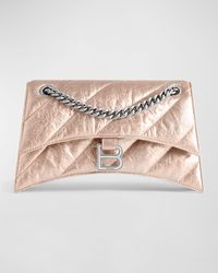 Balenciaga - Crush Small Metallic Chain Shoulder Bag - Lyst