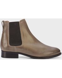 Frye - Carly Leather Chelsea Booties - Lyst