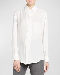 Loro Piana - Cam Iconic Andre Raised Button-front Shirt - Lyst
