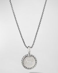 David Yurman - Cable Collectibles Initial Pendant With Diamonds - Lyst