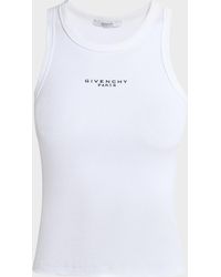 Givenchy - Logo Ribbed Tank Top - Lyst
