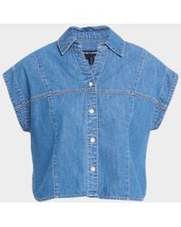 Veronica Beard - Nestor Denim Button-Down Shirt - Lyst