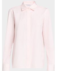 Max Mara - Striped Cotton Button-Down Shirt - Lyst