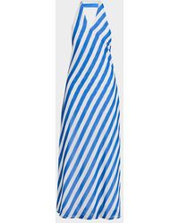 Solid & Striped - The Brisa Striped Halter Maxi Dress - Lyst