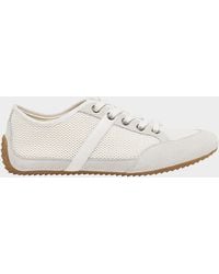 Givenchy - Mesh And Suede Slim Low-Top Sneakers - Lyst
